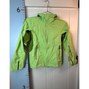 Cloudveil Jacket Women XS Neon Green Packable Zip Nylon Windbreaker Outdoor Hike